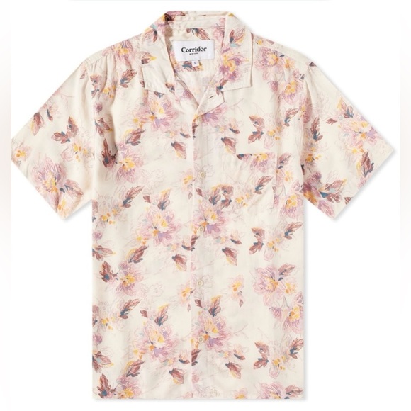 Mens Corridor New York Novella Floral Vacation Shirt XL - Picture 13 of 13